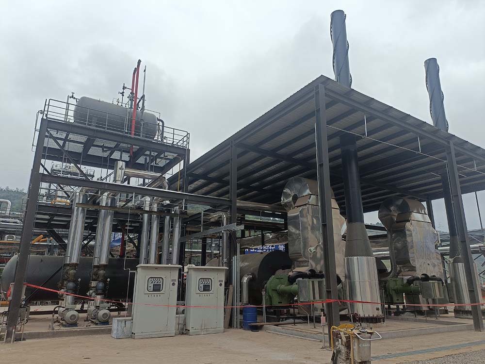 LNG行業(yè)2臺600萬大卡整體撬裝氣爐